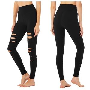 ALO YOGA HIGH-WAIST RIPPED WARRIOR LEGGING